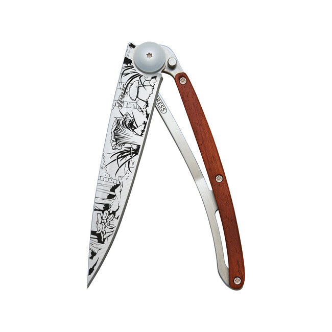 Deejo Tattoo Mushroom Folding Knife
