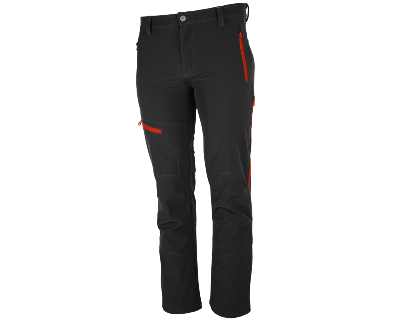 BENNON Force Softshell Pants, Black/Red