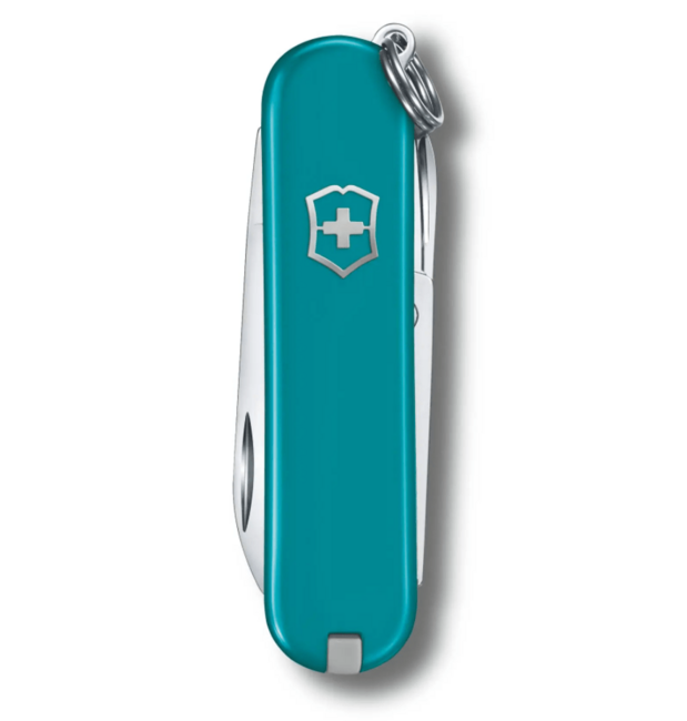 Victorinox Classic SD Colors Mountain Lake Multitool, Turquoise, 7 Functions Knife, Blister