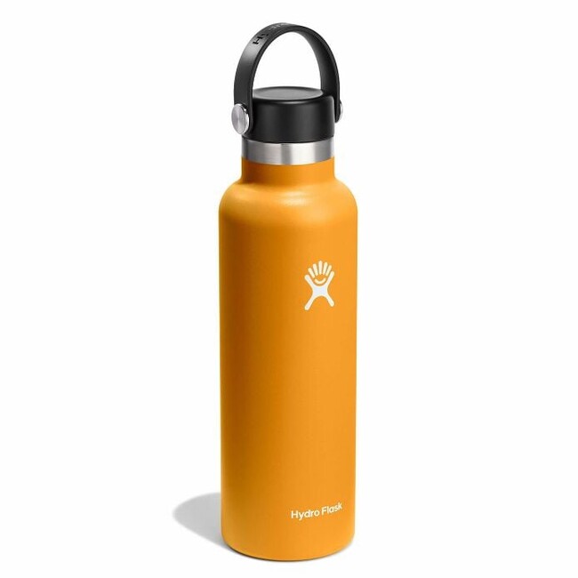 Hydro Flask Thermos Bottle 21 OZ Standard Flex Cap 621ml, Fossil