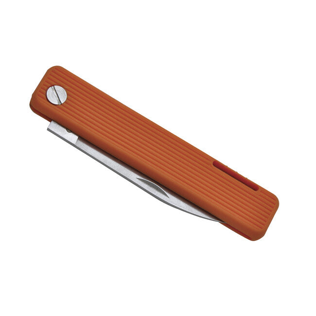 Baladeo ECO352 Papagayo vreckový nôž, čepeľ 7,5 cm, oceľ 420, rukoväť TPE oranžová