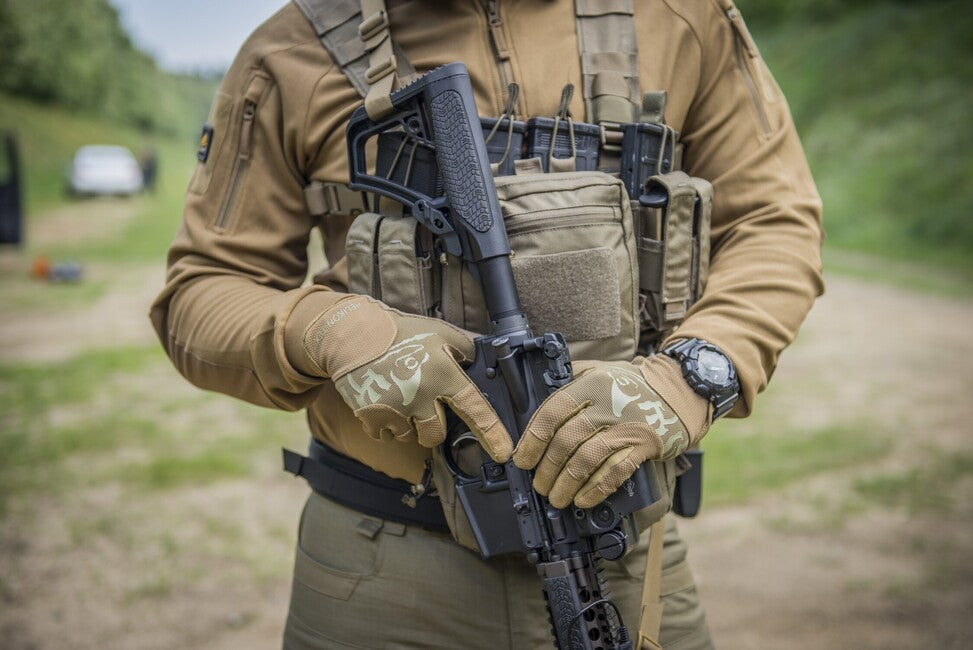 Helikon-Tex Range Tactical Gloves, Coyote/Adaptive Green