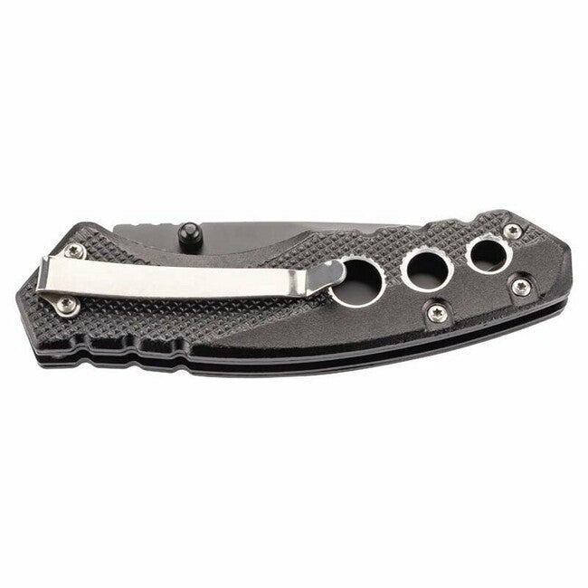 Herbertz One-Handed Folding Knife 7.5cm, Aluminum, Black