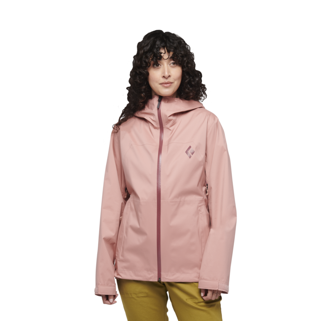 Black Diamond Stormline Stretch Rain Shell Women's Jacket, Chalk Pink