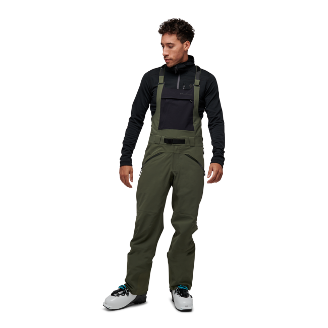 Black Diamond Recon Stretch Bibs Men's Bib Pants, Tundra