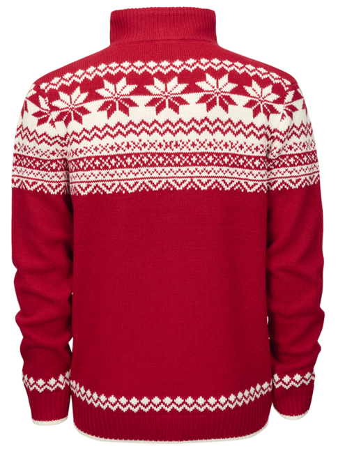 Brandit Norwegian Sweater with Zip, Red