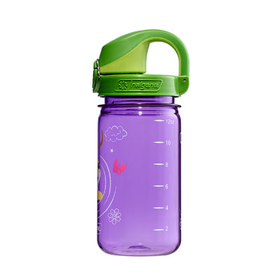 Nalgene Grip-n-Gulp Sustain Kids Water Bottle 0.35L Purple Jackalope