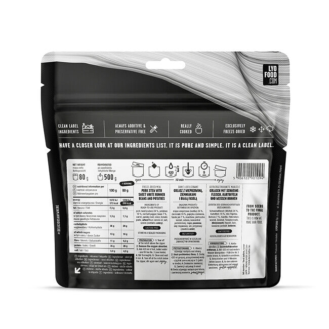 LYOfood Pork Goulash 500g