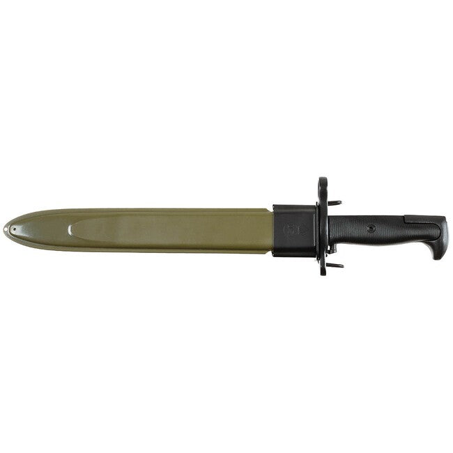 MFH American M1 Bayonet, Plastic Handle, Sheath, Black