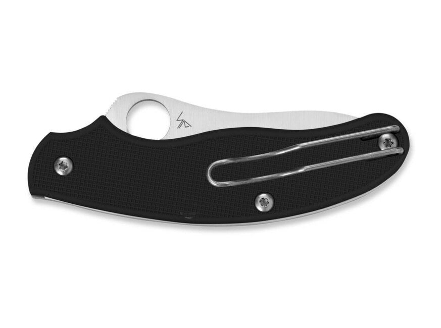 Spyderco UK Penknife Folding Knife 7.6cm, Black, FRN