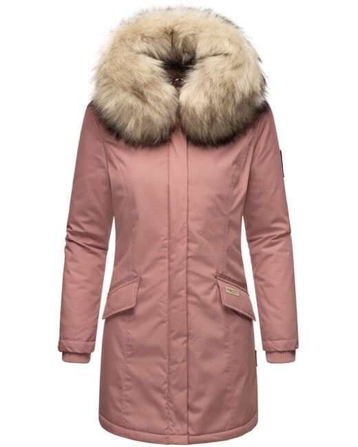 Navahoo Women's Winter Jacket Cristal with Hood and Fur