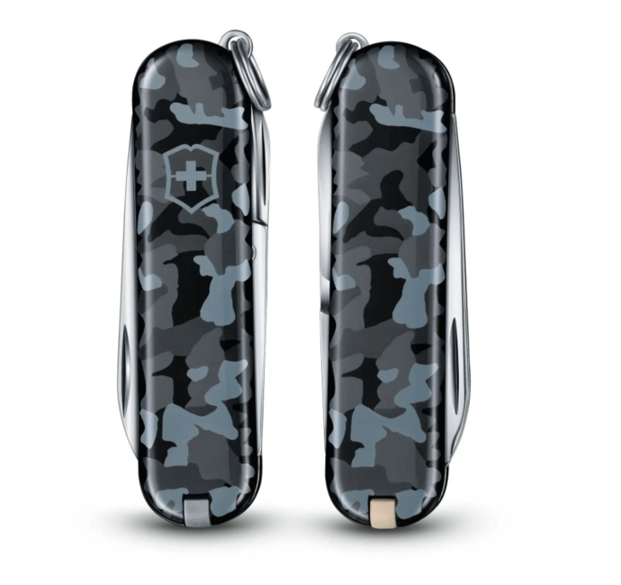 Victorinox Navy Blue Camo Multitool 58mm, 7 Functions Knife, Blister
