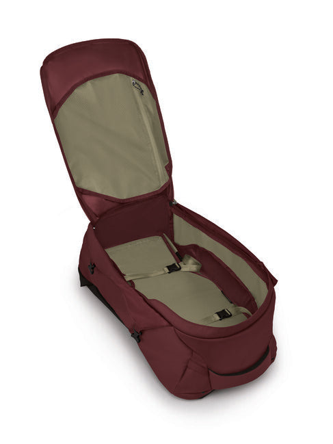 Osprey Fairview 55 Travel Backpack, Zircon Red