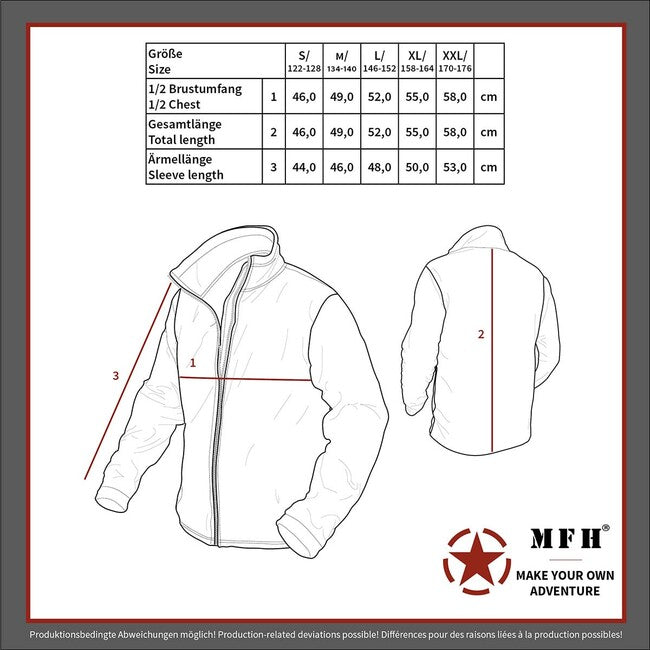 MFH American Kids CWU Pilot Jacket with Patches, OD Green