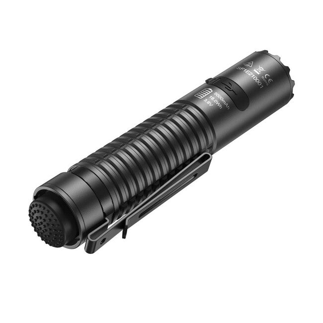 Speras Tactical Rechargeable Flashlight E21 EDC 2000LM, Black