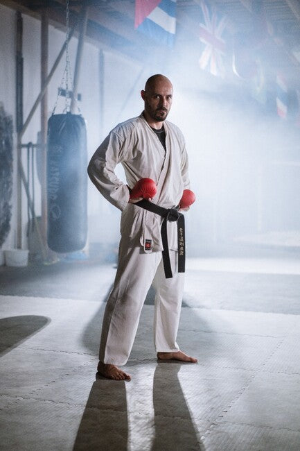 Katsudo Tiger Karate Kimono, White