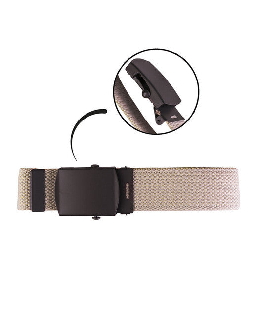 Mil-Tec US Belt with Black Buckle, Khaki