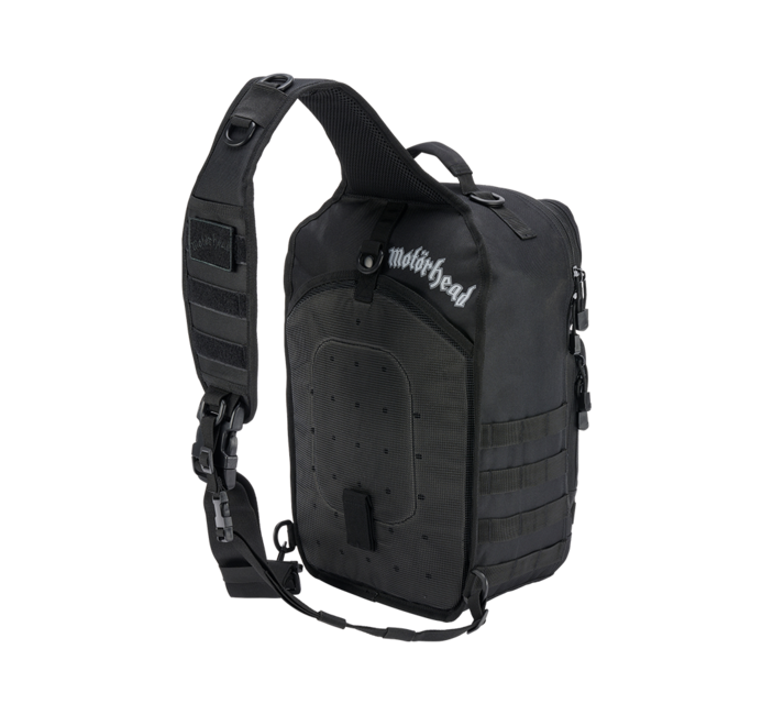 Brandit Motörhead US Cooper Sling Backpack, Black