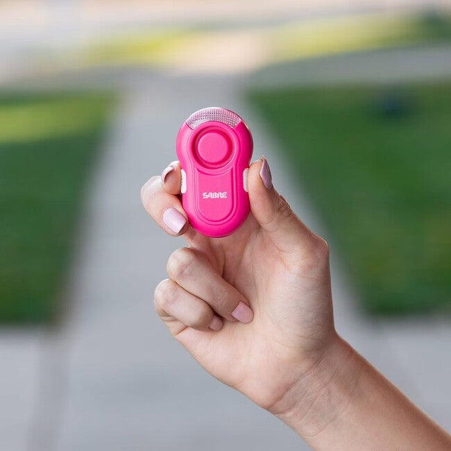 Sabre Red Personal Alarm Clip-On LED 120dB, Pink