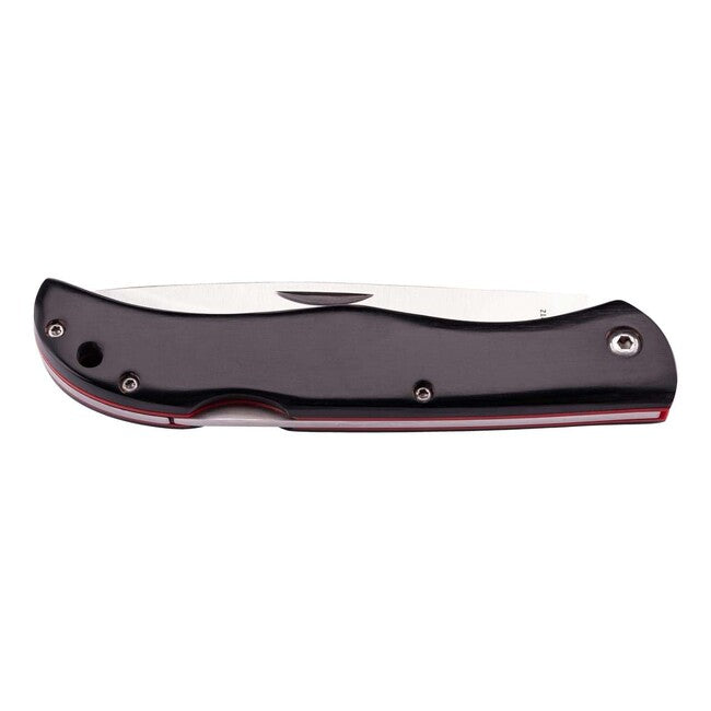 Herbertz Pocket Knife 9.7cm, Black Pakka Wood
