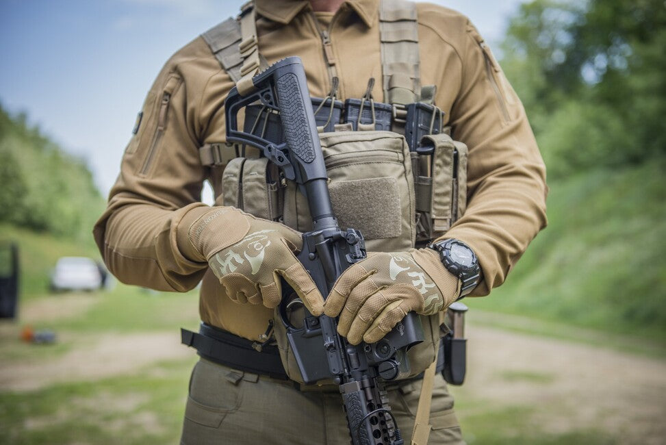 Helikon-Tex Range Tactical Gloves, PenCott WildWood™/Coyote