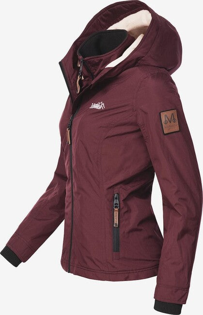 Marikoo Women's Transition Jacket with Hood Erdbeere