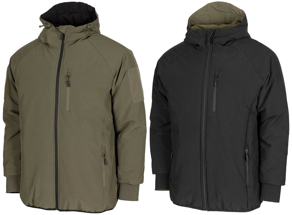 MFH obojstranná zimná bunda, OD green/čierna