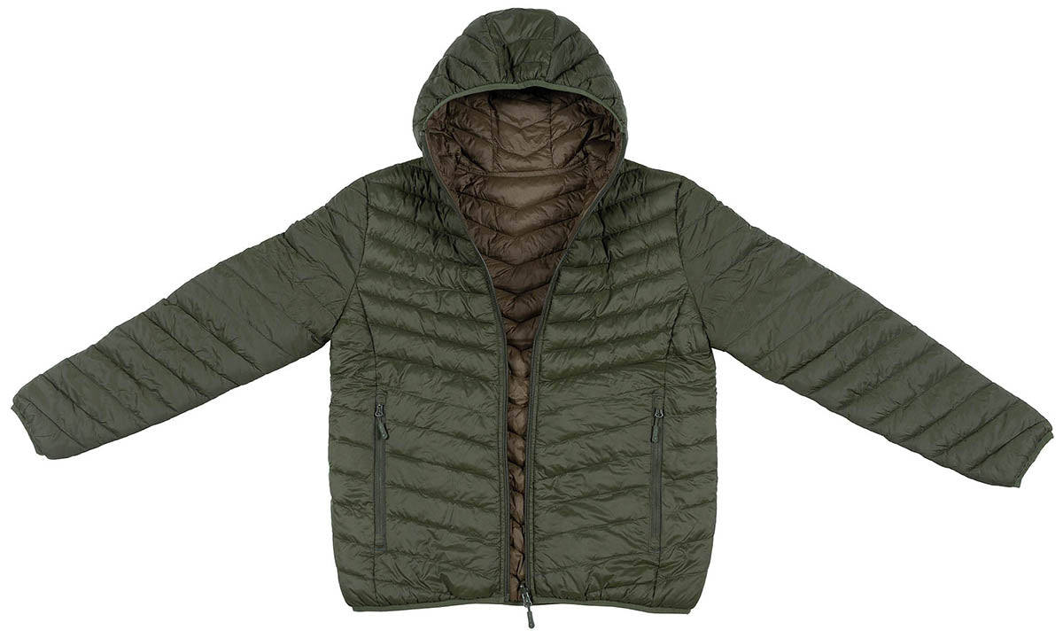 MFH obojstranná prešívaná bunda, OD green/hnedá