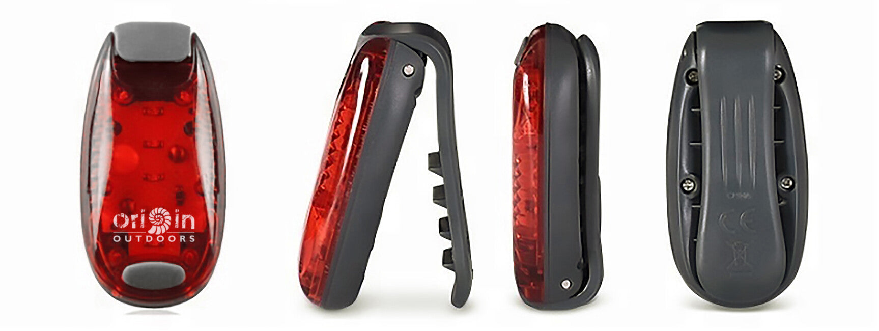 Origin Outdoors LED Clip Light Red 2 Pieces