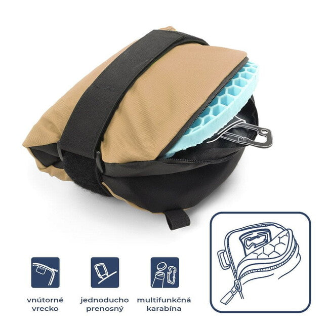 Mosh Kamper Outdoor Seat Pad, Beige/Black