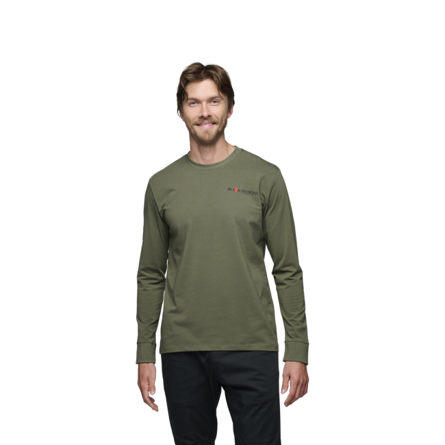Black Diamond Men's Heritage Wordmark Long Sleeve Shirt, Tundra