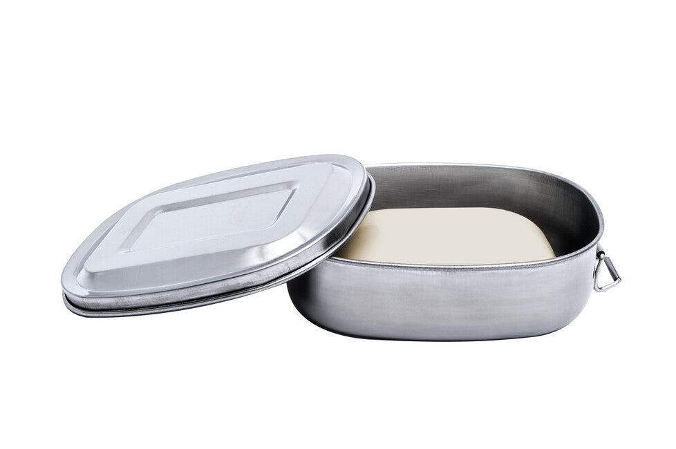 BasicNature Stainless Steel Soap Container