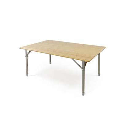 BasicNature Bamboo Folding Table 100 x 65 cm