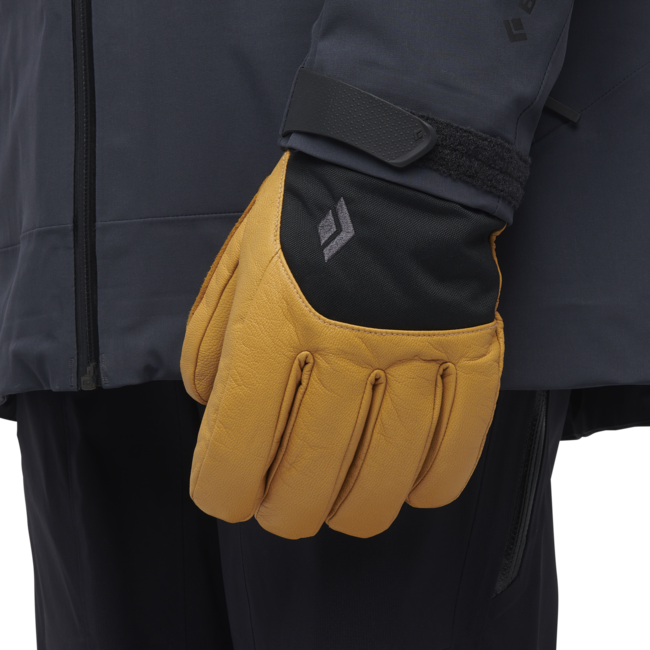 Black Diamond Legend Leather Gloves, Natural-Anthracite
