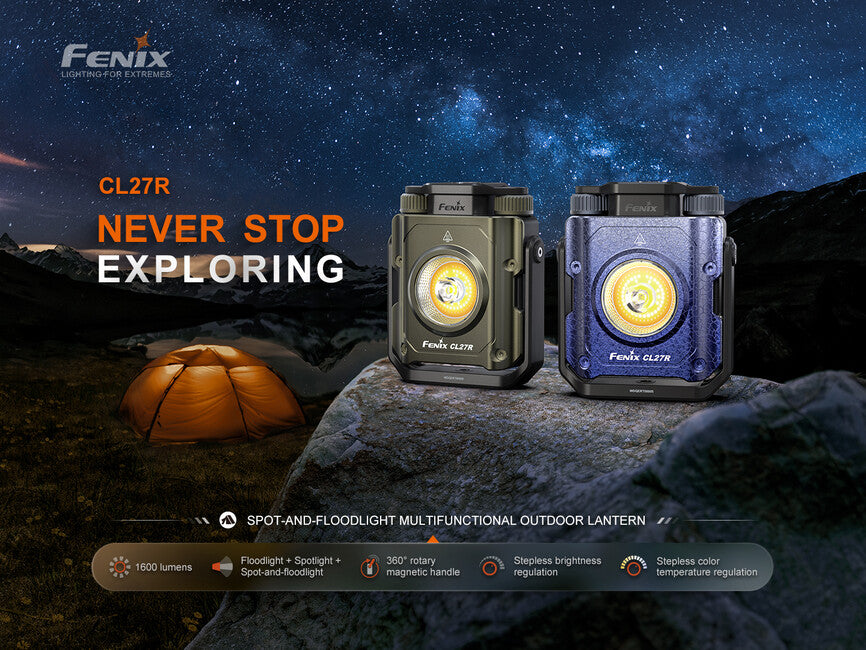 Fenix CL27R Φακός Εργασίας και Λάμπας, Μπλε