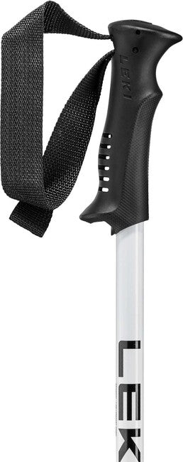 LEKI Sentinel Downhill Ski Poles, Black/White