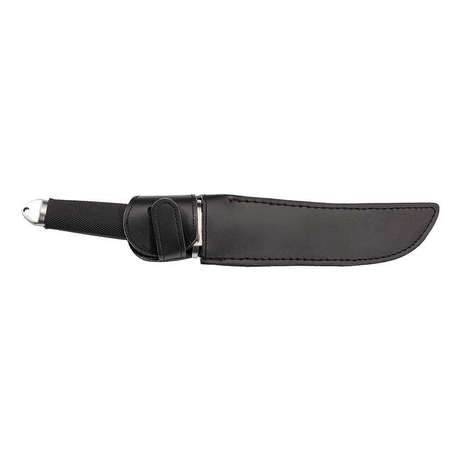Herbertz Knife Belt, 18cm Tanto, Rubberized Black