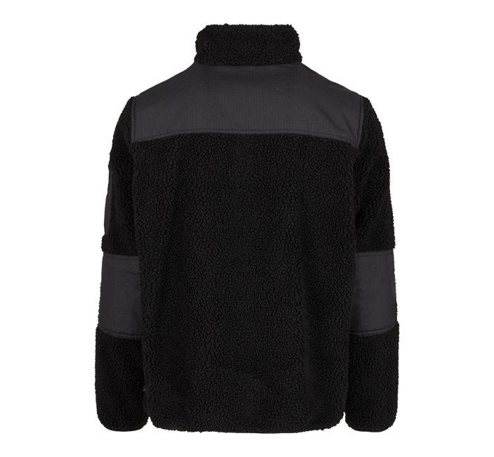 Brandit Pánska flísová bunda Ramble Teddyfleece, čierna
