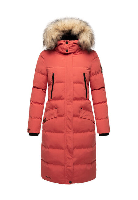 Marikoo Schneesternchen Women's Winter Jacket with Hood, Red