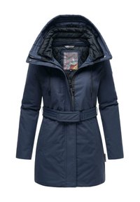 Navahoo Women's Winter Parka with Hood Eishauch, Navy Blue