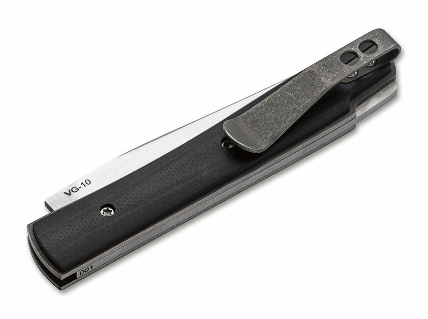 Böker Urban Trapper Petite Backlock Pocket Knife 7 cm, Black G10