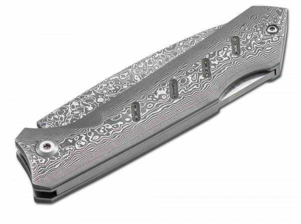 Boker Dominator Damascus Pocket Knife, 8.4 cm