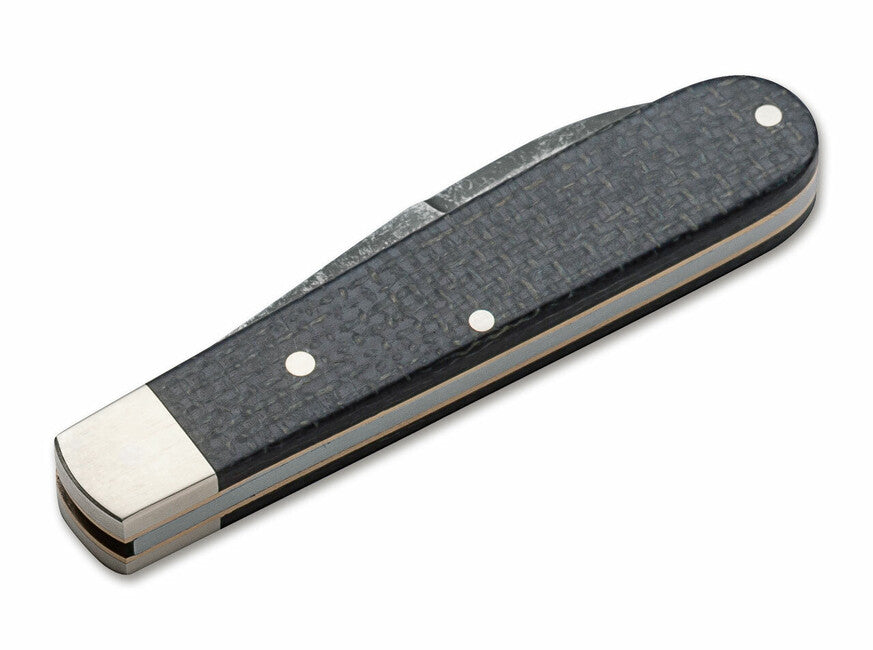 Böker Barlow Prime Jute Pocket Knife 7 cm, Black Micarta
