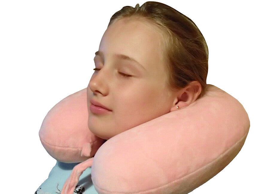 BasicNature Kids Neck Pillow, Pink