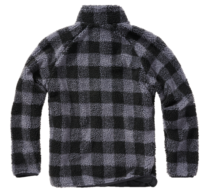 Brandit Teddyfleece Fleece Jacket, Black/Grey