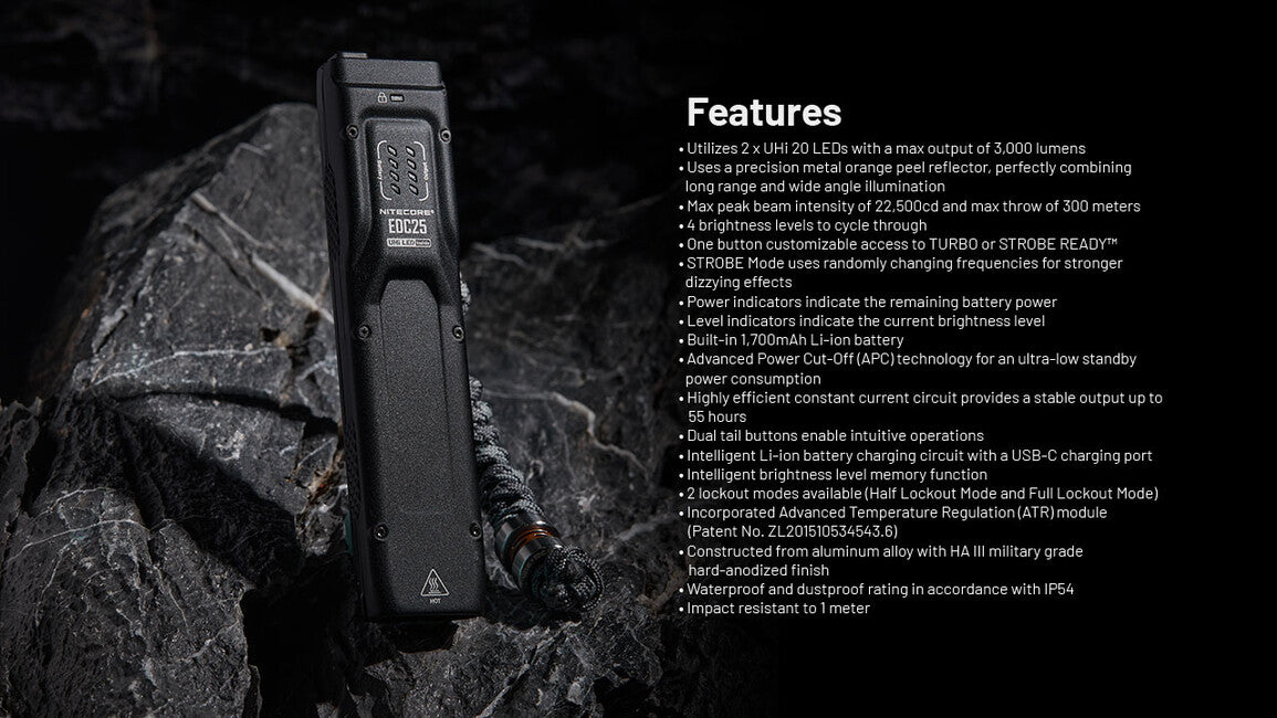 Nitecore EDC25 Rechargeable Flashlight