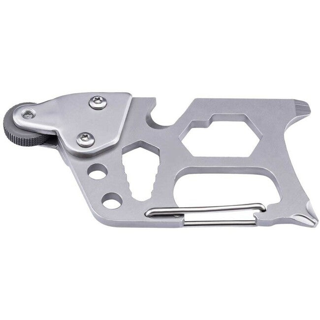 Herbertz Survival Tool 6.8 cm, Stainless Steel, 6 Functions