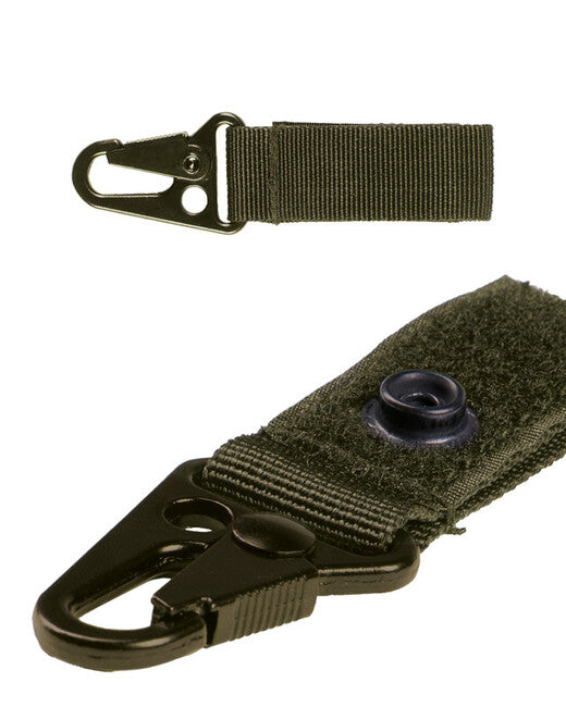 Mil-Tec Keychain with Tactical Carabiner 7cm, Olive