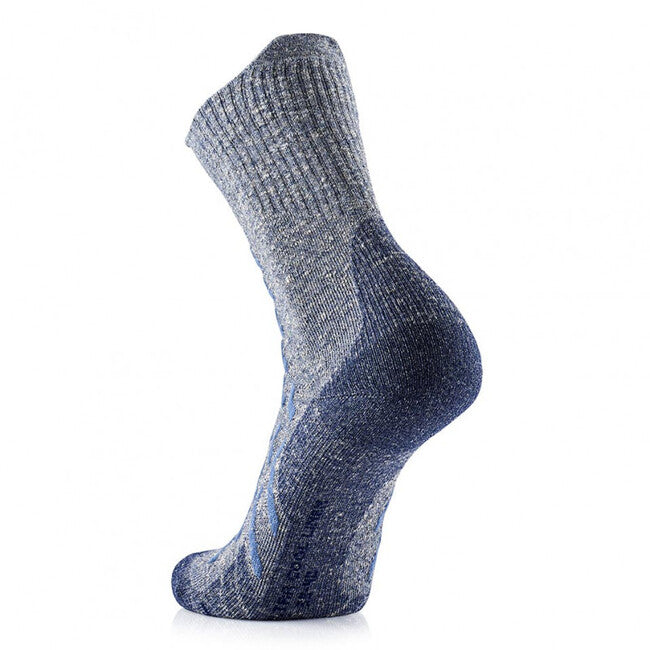 Therm-ic Women's High Socks, Grey/Navy Blue