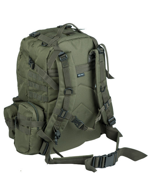 Mil-Tec Defense Modular Backpack with Kidney Pad, Olive